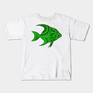 Fish (Green) Kids T-Shirt